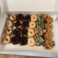 So many flavors and perfect size at Simply Done Donuts in Duluth