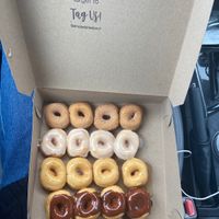cinnamon sugar, vanilla, glazed, and chocolate  at Simply Done Donuts in Duluth
