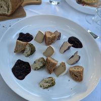 Formaggi veg con marmellate  at Osteria Casa Mia in Martignacco