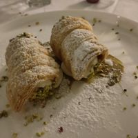 Cannoli alla crema chantilly at Osteria Casa Mia in Martignacco