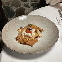 Lasagna di pane carasau  at Osteria Casa Mia in Martignacco