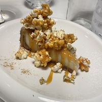Caramelized popcorn cheesecake  at Osteria Casa Mia in Martignacco