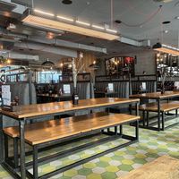 dinning room  at BrewDog - Canary Wharf in East London