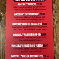 Impossible Menu (limited edition March 2025)  at BrewDog - Canary Wharf in East London