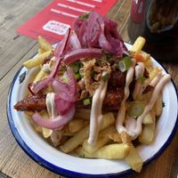 Impossible Korean Loaded Friess and  at BrewDog - Canary Wharf in East London