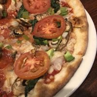 Veggie pizza with vegan cheese  at Brooksy's in Las Vegas