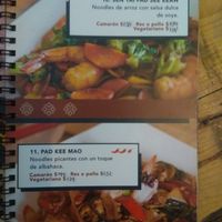 Platos con diferentes opciones at Siam Thai Food in Morelia