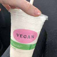 vegan root beer shake  at Burger Crush in Victoria