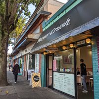 Street view at Burger Crush in Victoria