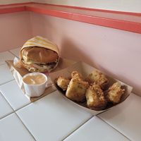 Tofu nuggets! at Burger Crush in Victoria