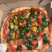 Vegan florentine, vegan ranch  at Dimo's Pizza in Chicago