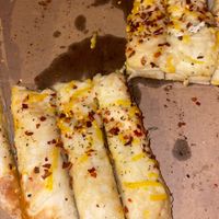 So delicious devoured before a picture  at Dimo's Pizza in Chicago