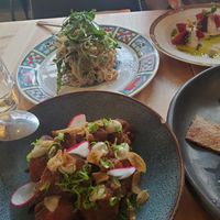 Buffalo cauliflower and cashew di pepe at Bloom in Chicago