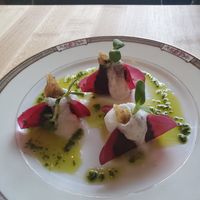 Beet dumplings at Bloom in Chicago