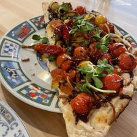 Heirloom Tomato Flatbread  at Bloom in Chicago