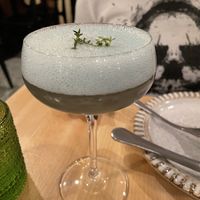 Drink with imitation egg white  at Bloom in Chicago