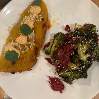 Sun dried tomato and romesco omelette  at Bloom in Chicago