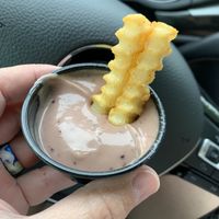 Fries with blackberry mayo  at Slutty Vegan - Edgewood in Atlanta