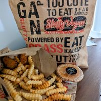Sooo many fries at Slutty Vegan - Edgewood in Atlanta