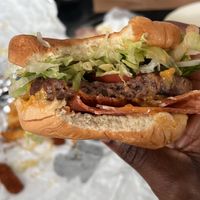 Inside of the burger  at Slutty Vegan - Edgewood in Atlanta