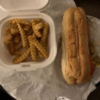 Slutty fries and "Hollywood Hooker" vegan Philly sandwich to go

 at Slutty Vegan - Edgewood in Atlanta