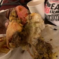 Close up of "Hollywood Hooker" sandwich

 at Slutty Vegan - Edgewood in Atlanta