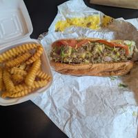 Sooooo frickin good! Fries crispy and seasoned well. Hollywood Hooker was messy, but I expected that...use a few napkins. at Slutty Vegan - Edgewood in Atlanta