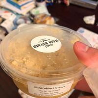 Scrambled v eggs at Rudy's Vegan Butcher & Diner in North London