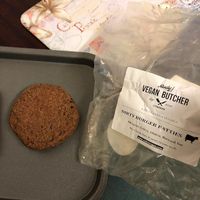 Dirty burger patties (gets 2) at Rudy's Vegan Butcher & Diner in North London