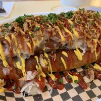 Dirty dog  at Rudy's Vegan Butcher & Diner in North London