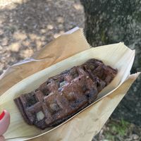 Coconut mochi waffle  at 2 Sisters Kitchen in Waverley