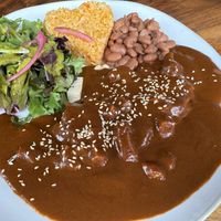 Mole dish vegan   at Mi Corazon Mexican Cuisine in Cannon Beach