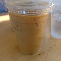 Oat milk iced vanilla latte at Melo Coffee & Kitchen in Rochester