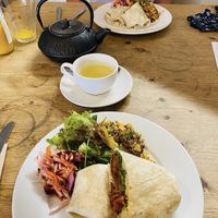 Oh so tasty at Hundred Monkeys Cafe in Glastonbury