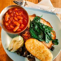 Vegan brekkie at Boatdeck Cafe in Mawson Lakes