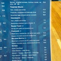 Menu at Boatdeck Cafe in Mawson Lakes