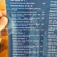 Menu at Boatdeck Cafe in Mawson Lakes