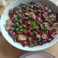 Summersalad at bröselei in Vienna