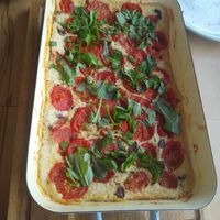 "Seidentofuauflauf" at bröselei in Vienna