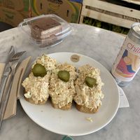 Vegan tuna toast   at Love Juice Bar - Grenelle in Paris