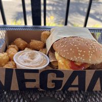 All day breakfast burger   at Nice Burger - Santa Ana in Santa Ana