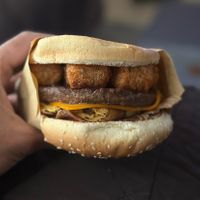 Breakfast burger  at Nice Burger - Santa Ana in Santa Ana