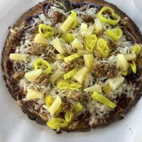 BBQ Sauce - pineapple, banana peppers, vegan "meat”  at Urban Bricks in Paramus
