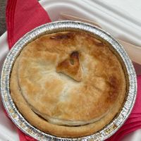 Vegan pie at Roaster's Highland Coffee Box in Poolewe