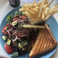 Vegan Mexican filo at Pitstop Cafe in Ocean View