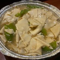 尖椒干豆腐 made vegan, 😋  at Silver Wok in Kingston