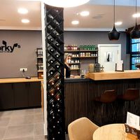 Cozy interior at Forky's in Bratislava