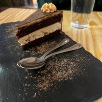 Chocolate and peanut butter cake 4,50£  at Santa y Pura in Madrid