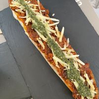 Sobrasada toast  at Santa y Pura in Madrid