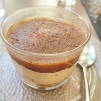 Postre de galleta, crema y mermelada. Riquísima! at Santa y Pura in Madrid